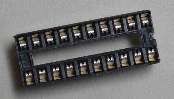 Socket IC Twin leaf 20 pin