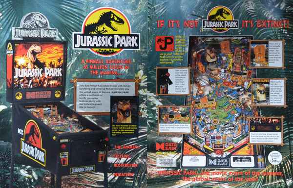 Jurassic Park (Data East) - Flyer