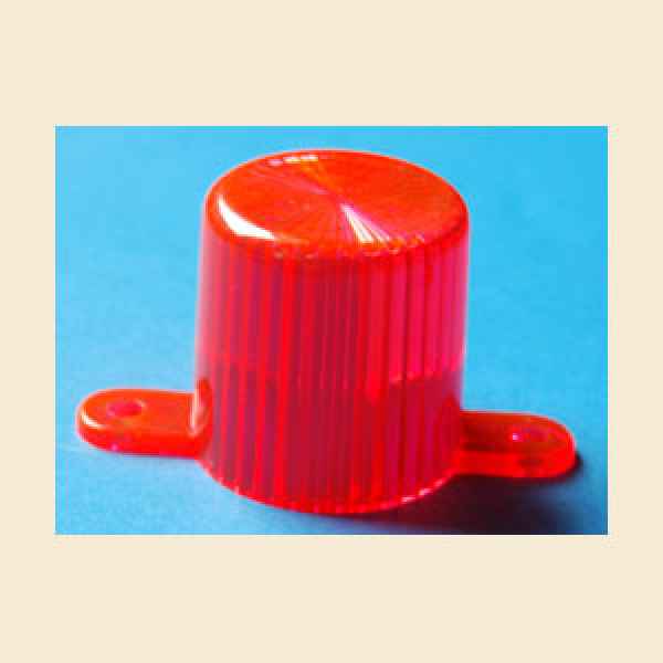 Flasherabdeckung neon orange mit Laschen zum Schrauben