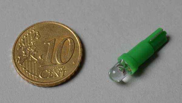 LED - Lamp wedgebase # 86 - green