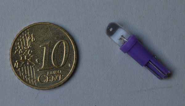 LED - Lamp wedgebase # 86 - purple
