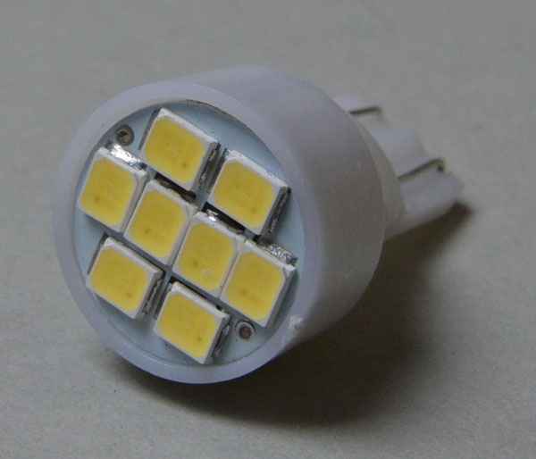LED Lampe Flasher #906 mit 8 SMD LEDs - kaltweiß - für Stern Spike 5 Volt