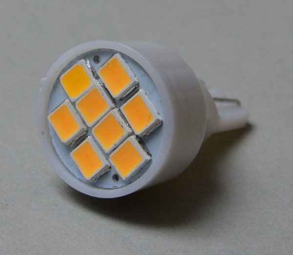 LED Lampe Flasher #906 mit 8 SMD LEDs - warmweiß