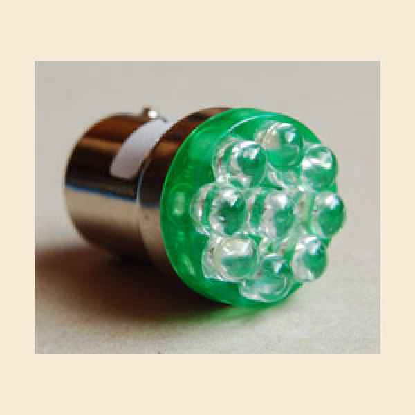 LED Lampe Flasher 89 mit 9 LED grün