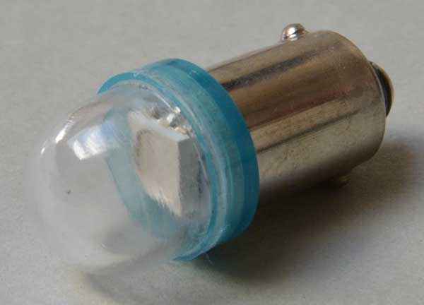 LED Lampe Retro 1 Chip Bajonett - Ablaze No Ghosting - blau