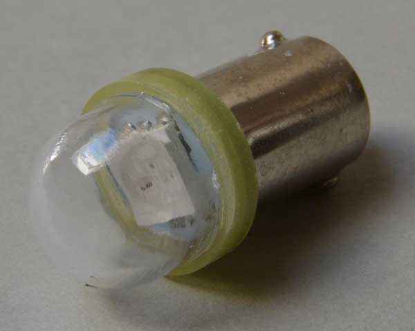 LED Lampe Retro 1 Chip Bajonett - Ablaze No Ghosting - gelb