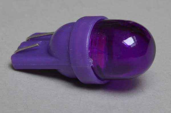 LED Lampe Retro Glassockel - violett/purple Passion