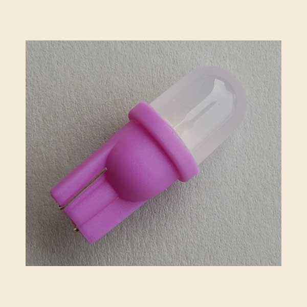 LED Lampe diffus violett Glassockel T10