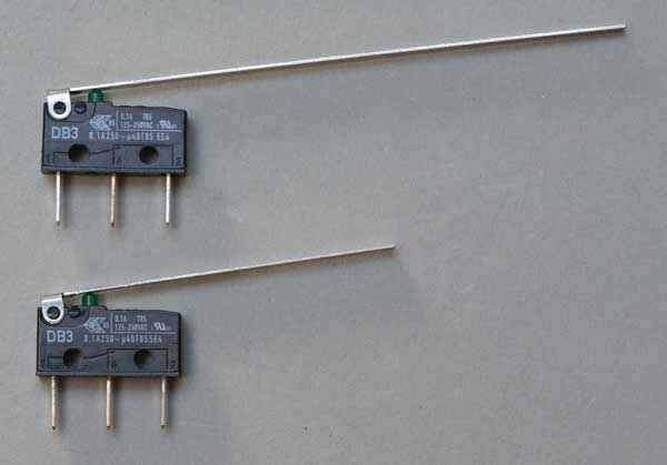 Microschalter Drop Target - 4,6 cm/1,9" lang