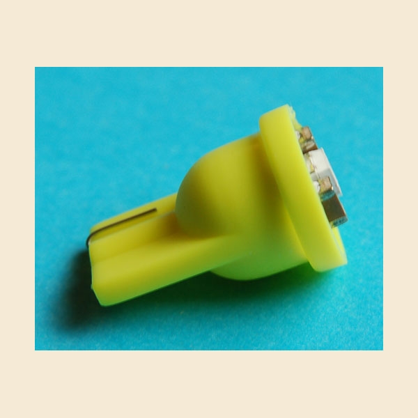 LED Lampe Optiflux Glassockel T10 - gelb