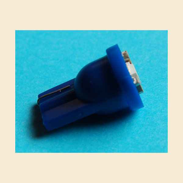 LED Lampe Optiflux Glassockel T10 - blau