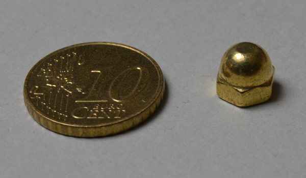Postcap Metal 6/32" Brass HDW