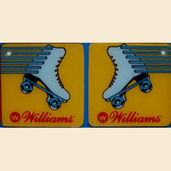 Rollergames - Speakercutout rechteckig Satz links und rechts NOS