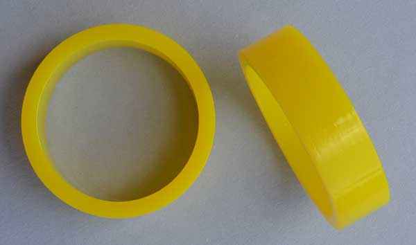 Super Bands High Gloss Flipperrubber standard size - yellow