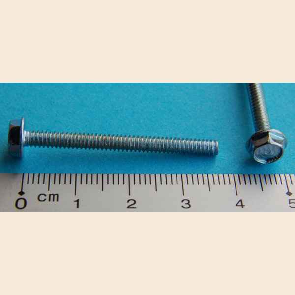 Machinescrew 6-32 x 1 1/2" pl - hwh