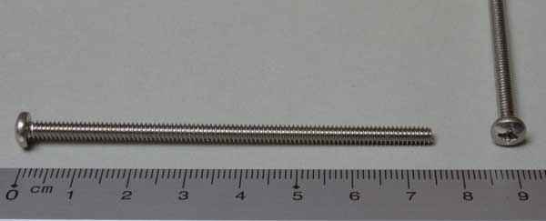 Postschraube 6-32 x 3" p-ph