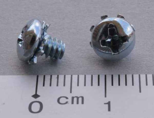 Maschinescrew with lockwasher 6-32 x 3/16" p-ph-sems