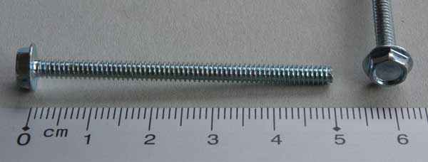 Hex Head Screw 6-32 x 2" pl-hwh