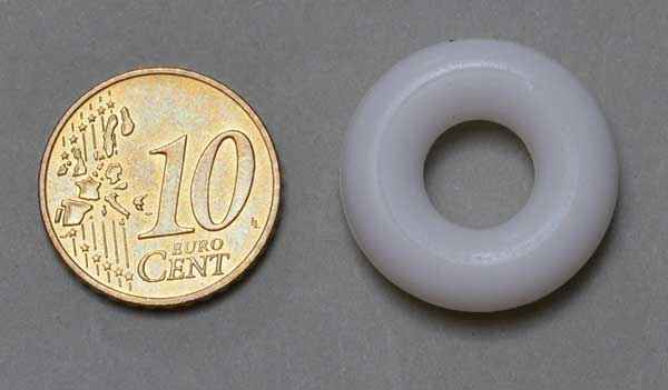 3/8" Silikon weiß