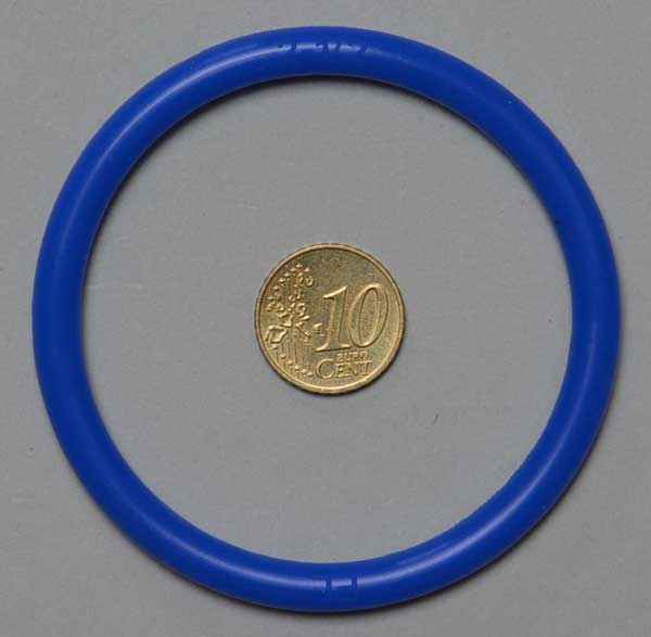 2 1/2" Silikon - blau