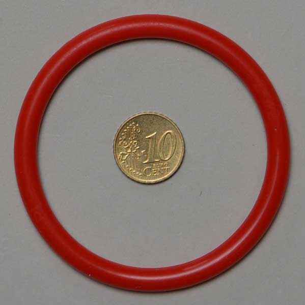 2 1/2" Silikon - rot