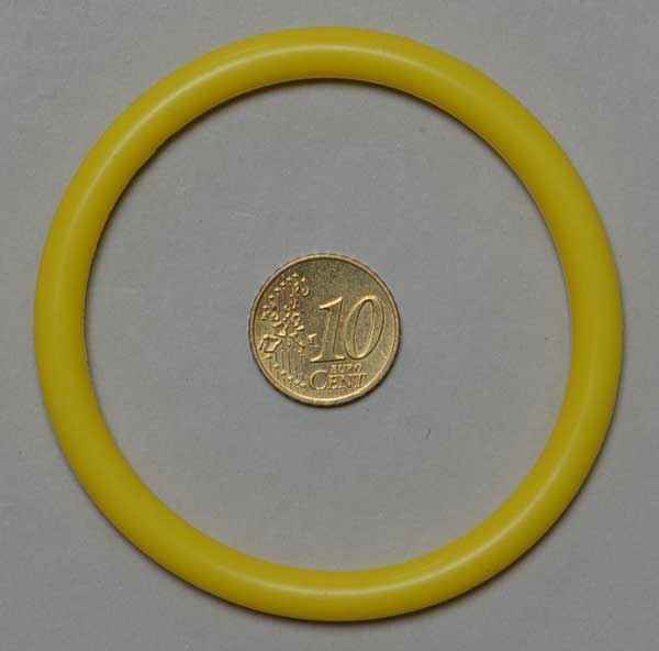2 1/2" Silikon - gelb