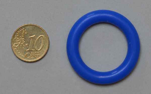 1"  Silikon - blau