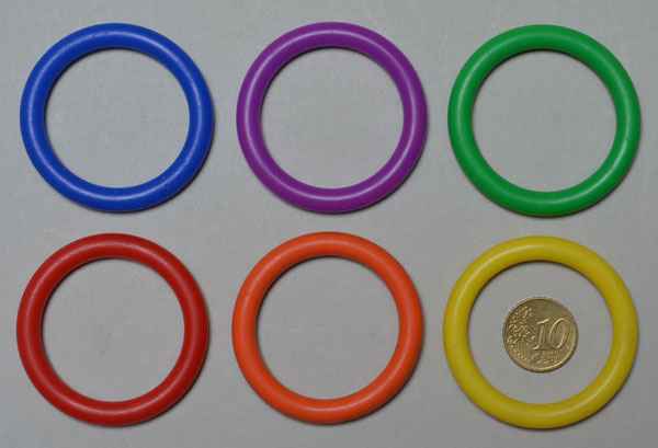 1 1/2" Silikon - blau