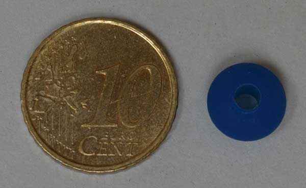 3/8" Minipost normal Silikon - blau