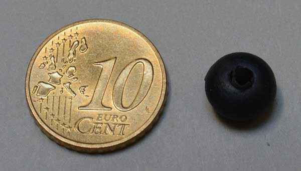 3/8" Minipostgummi normal Silikon schwarz