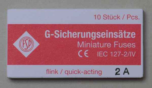 10 x Flink/Fast blow 2 A - 6,3 x 32 mm