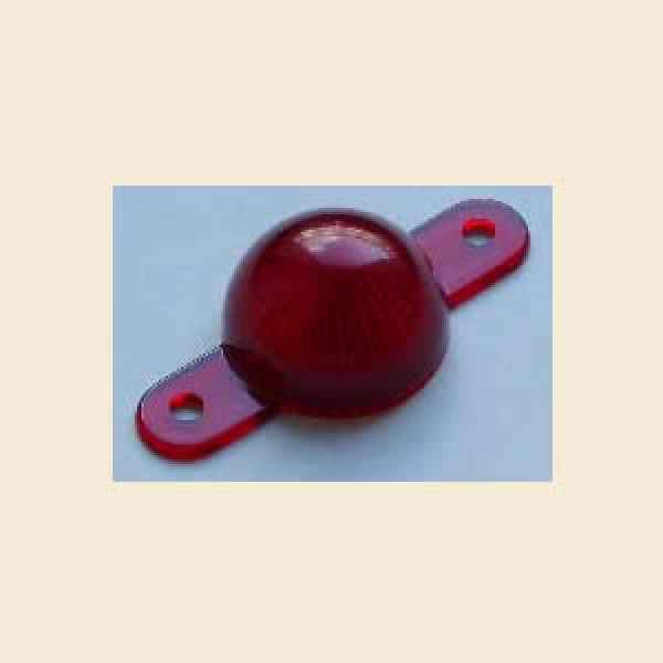 Mini Light Dome w/screw tabs - red
