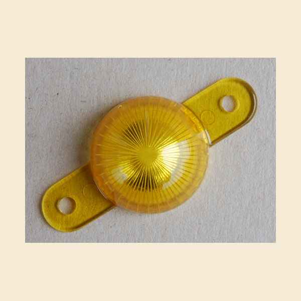 Mini Light Dome m. Laschen zum Schrauben - gelb