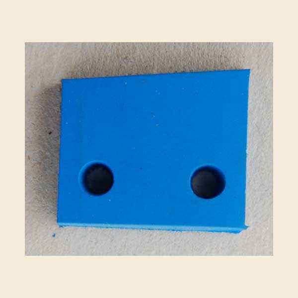 Gummipad blau für Rampe