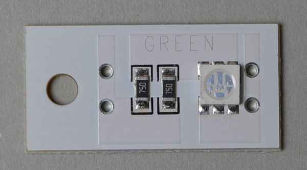 LED - Platine Stern Spike - grün