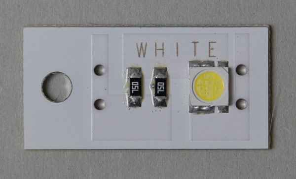 LED - Platine Stern Spike - kaltweiß
