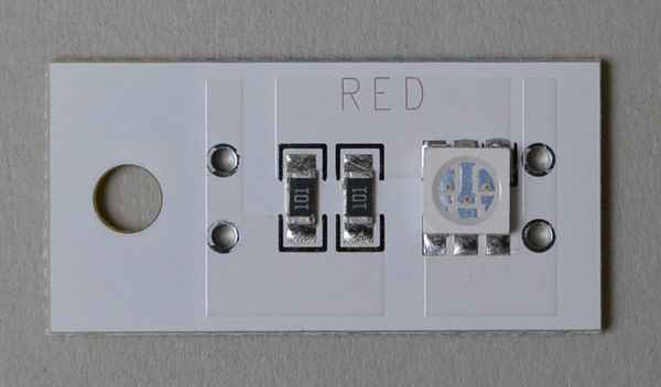 LED - Platine Stern Spike - rot