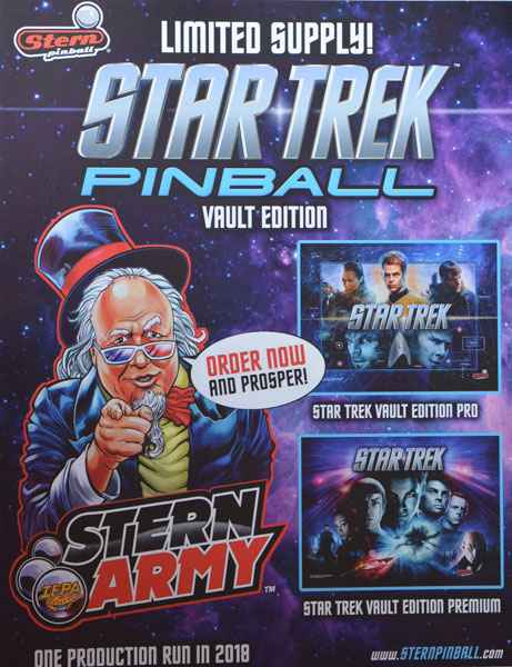 Star Trek (Stern) Vault Edition - Flyer