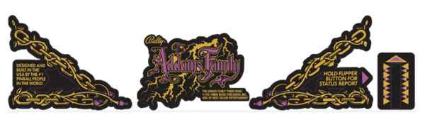 The Addams Family Gold - Apron Decals