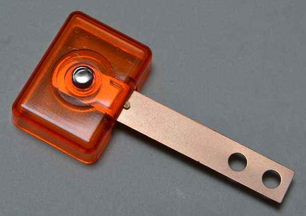 Targetblatt orange transparent breit 3D