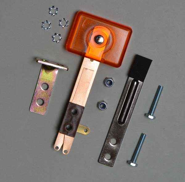 Target orange transparent rechteckig breit 3 D - Satz