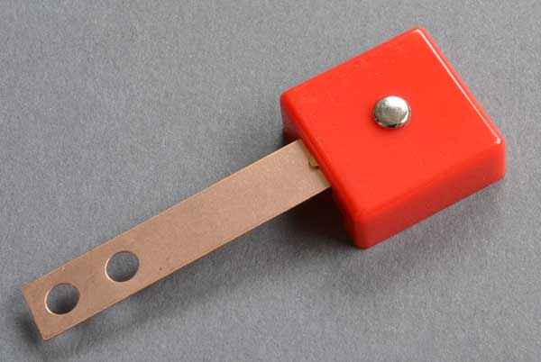 Targetblade red, rectangular 3 D