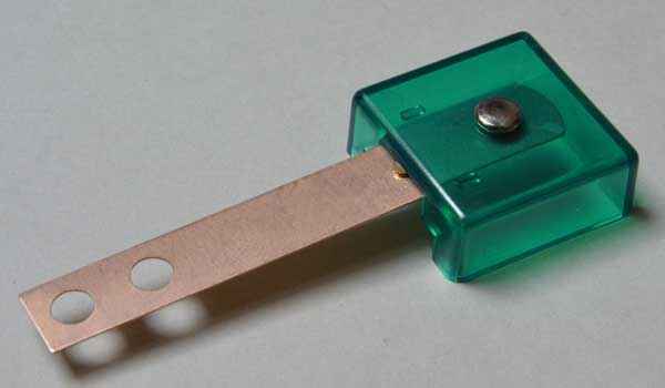 Targetblade green transluscent, rectangular 3 D