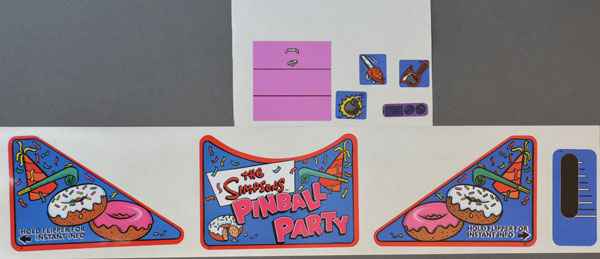 The Simpsons Pinball Party - Decalset
