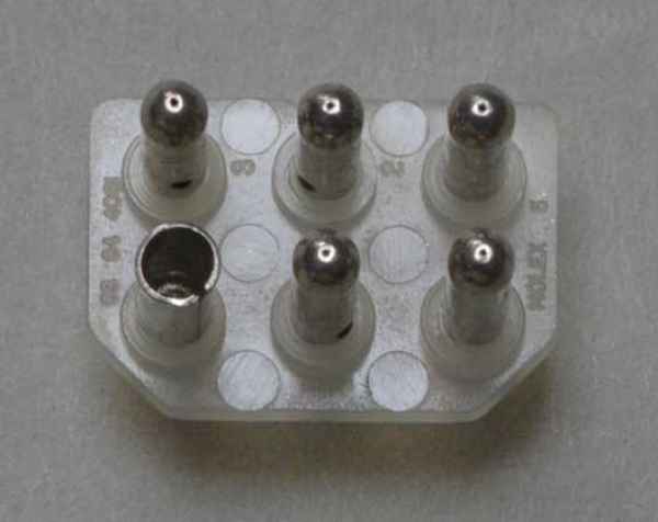 Verbinder für Platinenmontage 6 polig 0.093"