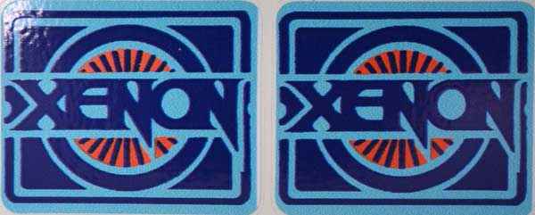 Xenon - Spinnerdecals - 2 piece Set - Laminated